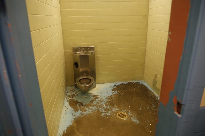 An isolation cell was shown during a tour of the Shiprock Police Department by U.S. Rep. Ben Ray Luján, D-N.M., on Friday.