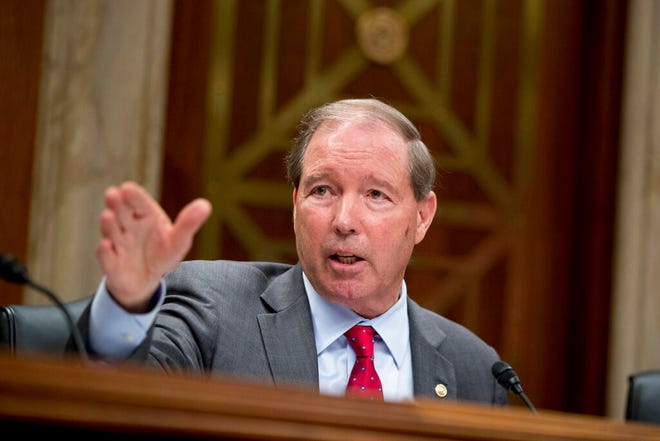 U.S. Sen. Tom Udall, D-N.M., is seen in a May 16, 2018 file photo on Capitol Hill in Washington.