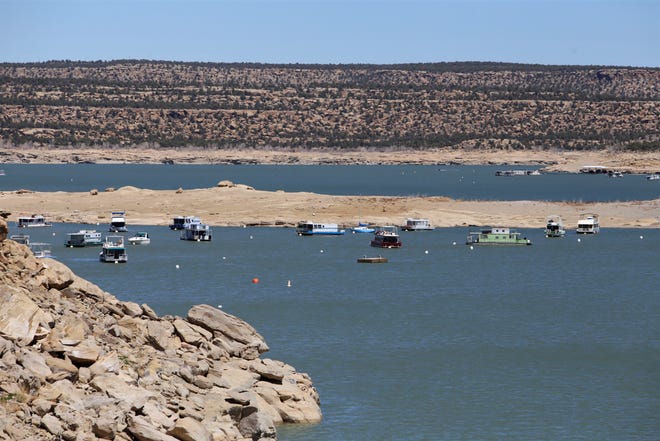Navajo Lake is pictured, April 18, 2019, in the community of Navajo Dam.