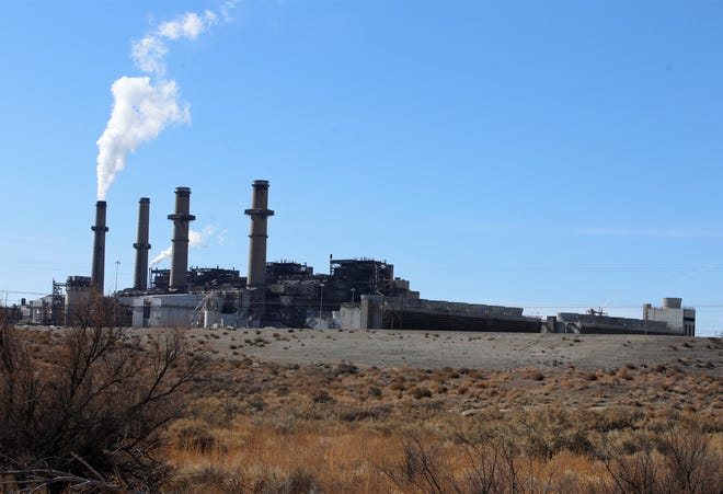 The San Juan Generating Station is pictured, Thursday, Nov. 14, 2019, from the San Juan Mine.