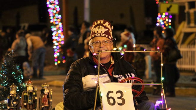A San Juan Shrine Club member is seen during Farmington ' s annual Christmas Parade on Dec. 5, 2019.