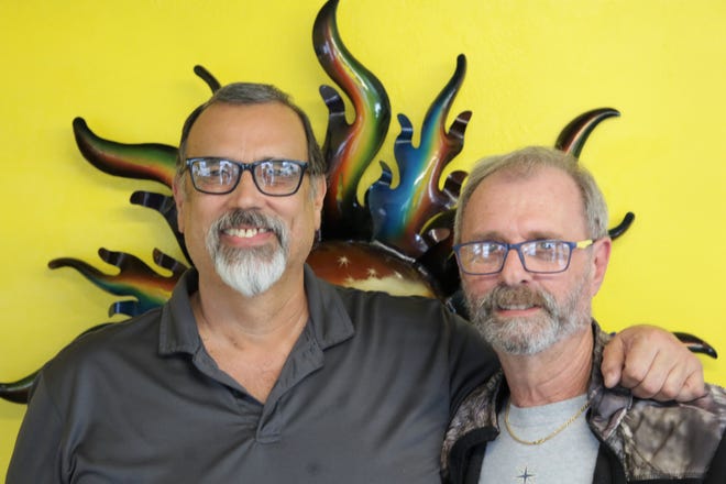 R&R Mexican Grill co-owners Rudy Hernandez, left, and Roy Allen, right opened Aztec's latest food establishment on Saturday, Dec. 19, 2020.